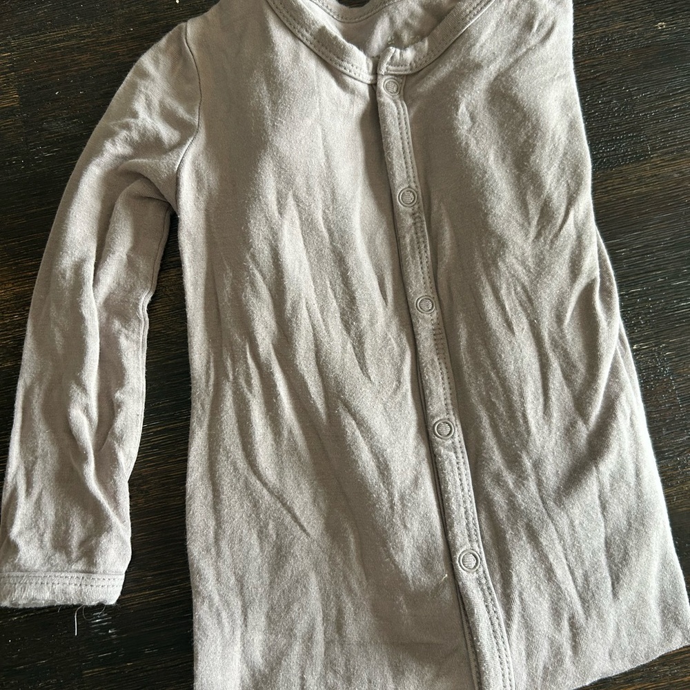 Kyte Baby Mushroom Long Sleeve Snap Romper
